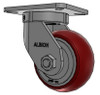 410AX06528S Albion 6" Heavy Duty Kingpinless Swivel Caster  with CG-MAX Wheel
