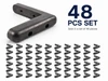 4 Inch Standard Black Corner Bumper Guard Polyurethane set of 48