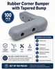 4 Inch Tapered Grey Corner Bumper Guard Polyurethane