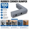 4 Inch Standard Grey Corner Bumper Guard Rubber