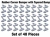 4 Inch Tapered Grey Corner Bumper Guard Rubber