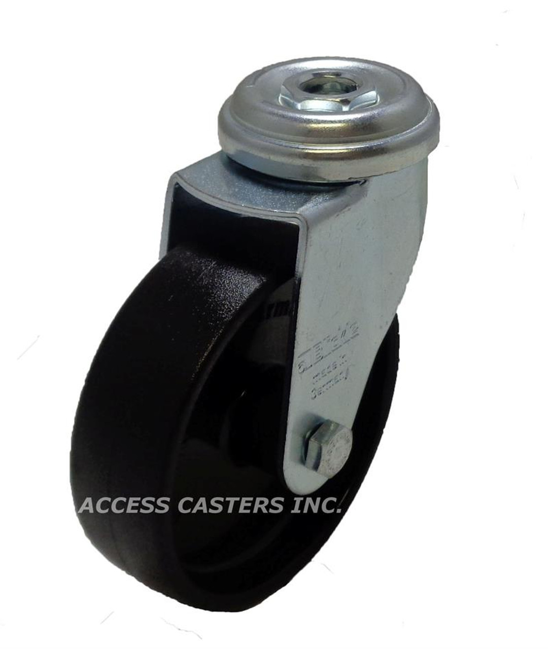 LRA-POA 50G Blickle 2 in Swivel Caster POA Wheel Hollow Kingpin Plain