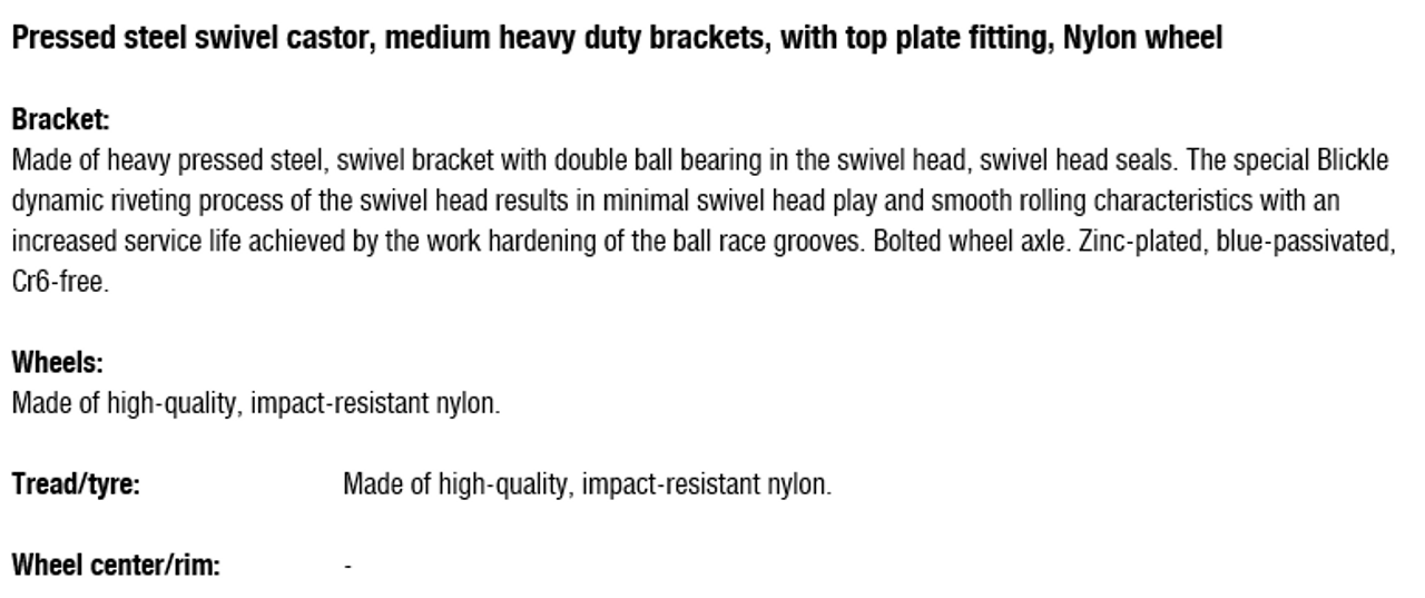 LK-POG 82K-14 wheel and bracket information