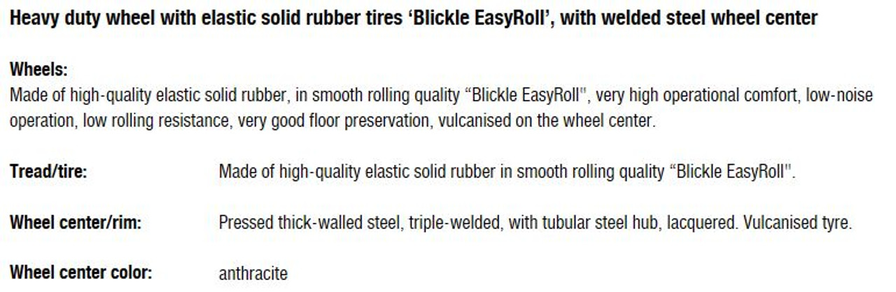 SE 160/20K Blickle 6" Caster SE Wheel Ball Bearing