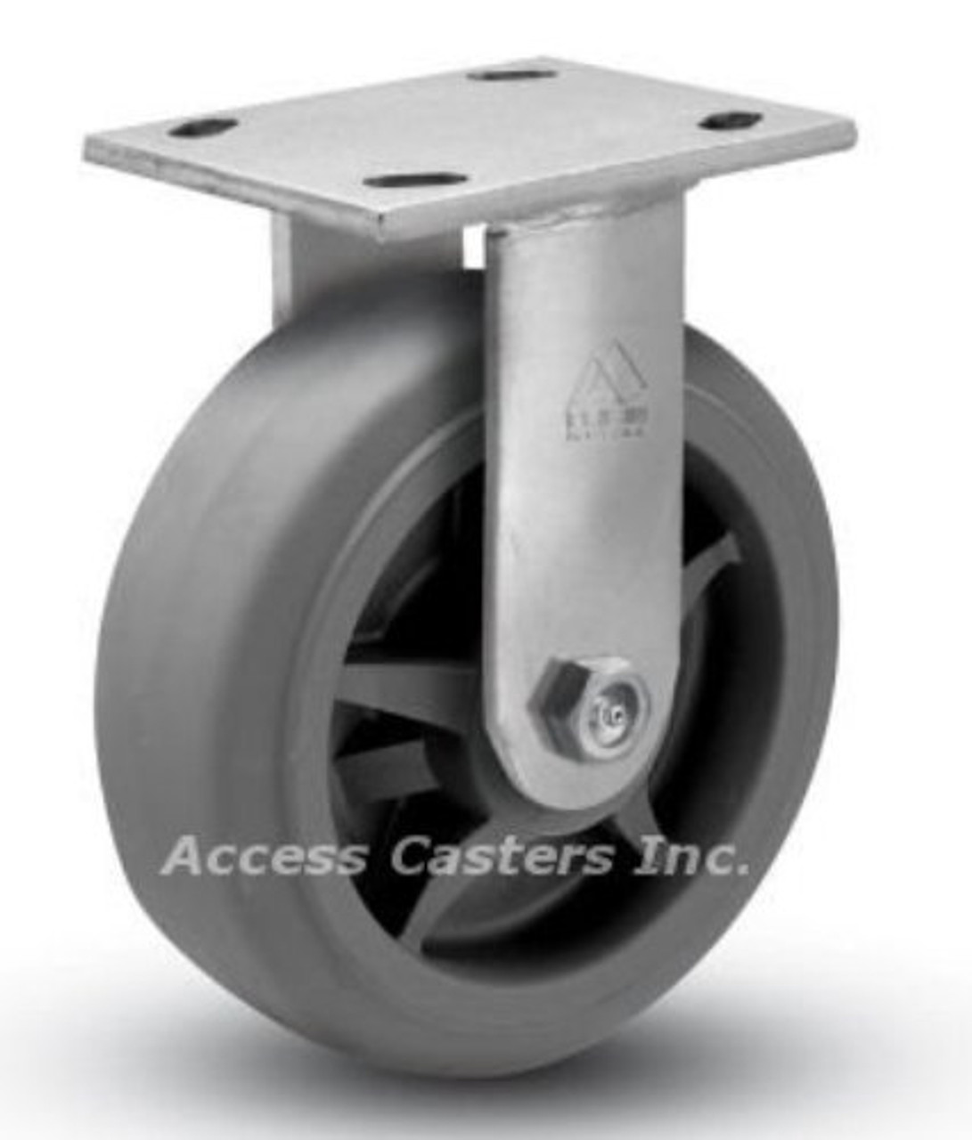 5 inch Rigid Caster TPR Flat Wheel