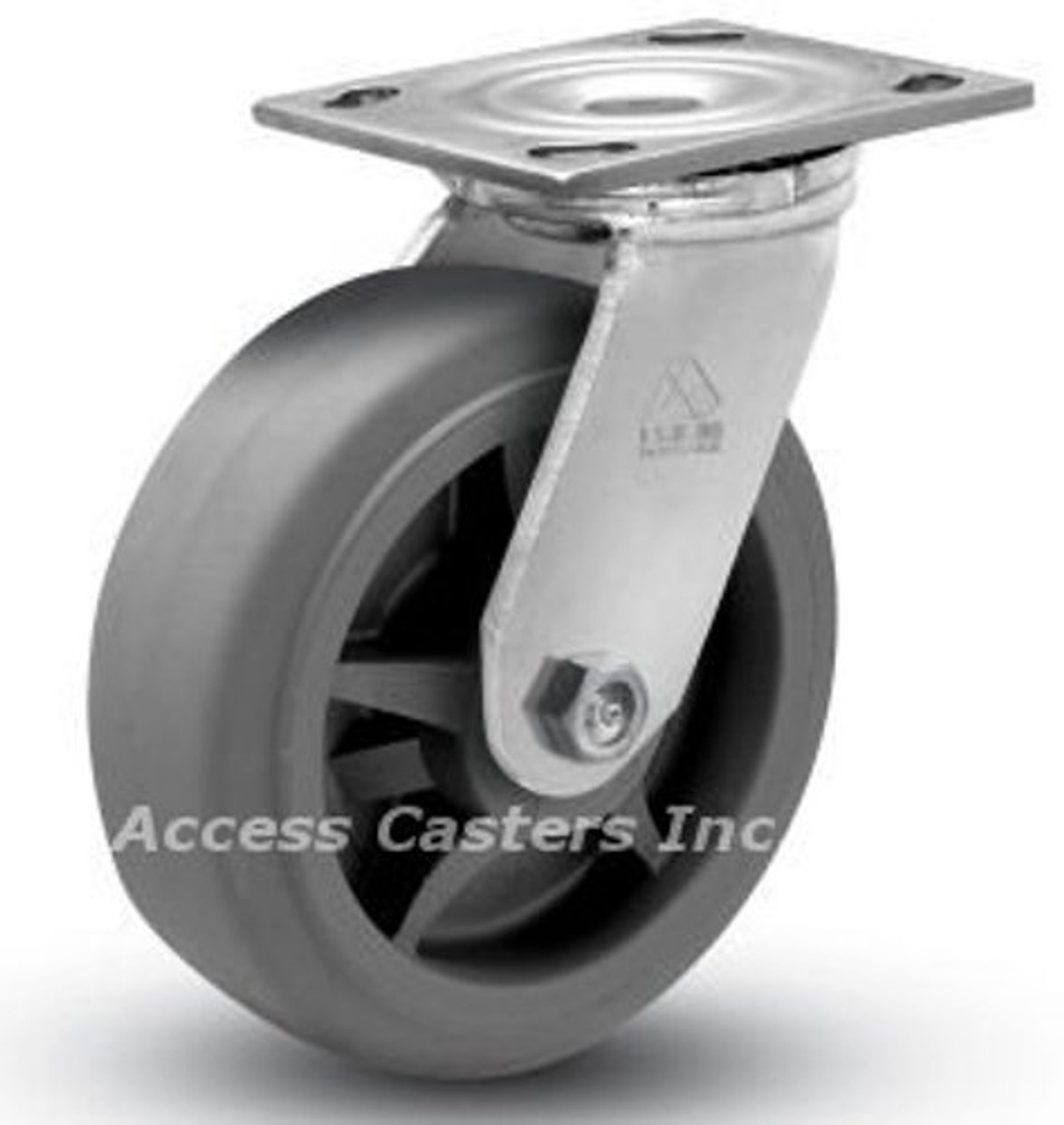 6x2 Swivel Caster TPR Flat Wheel