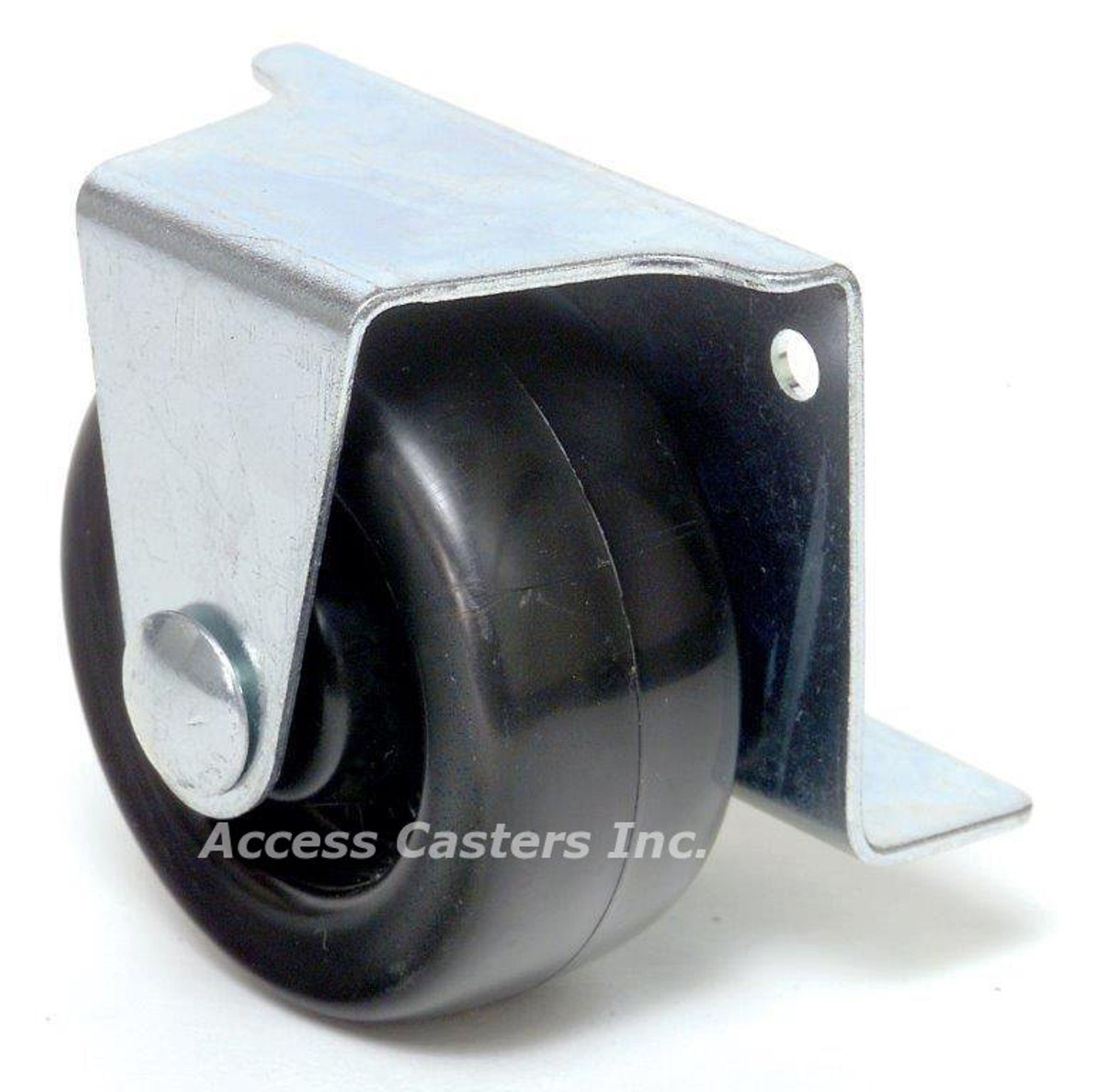 CC-141-2PJ 2" Concealed Caster, Hard Plastic Wheel, 100 lb Capacity