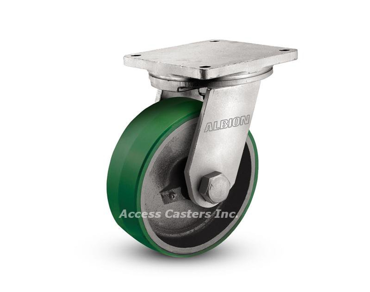 Picture shows caster with 10 Inch x 3 Inch wheel.