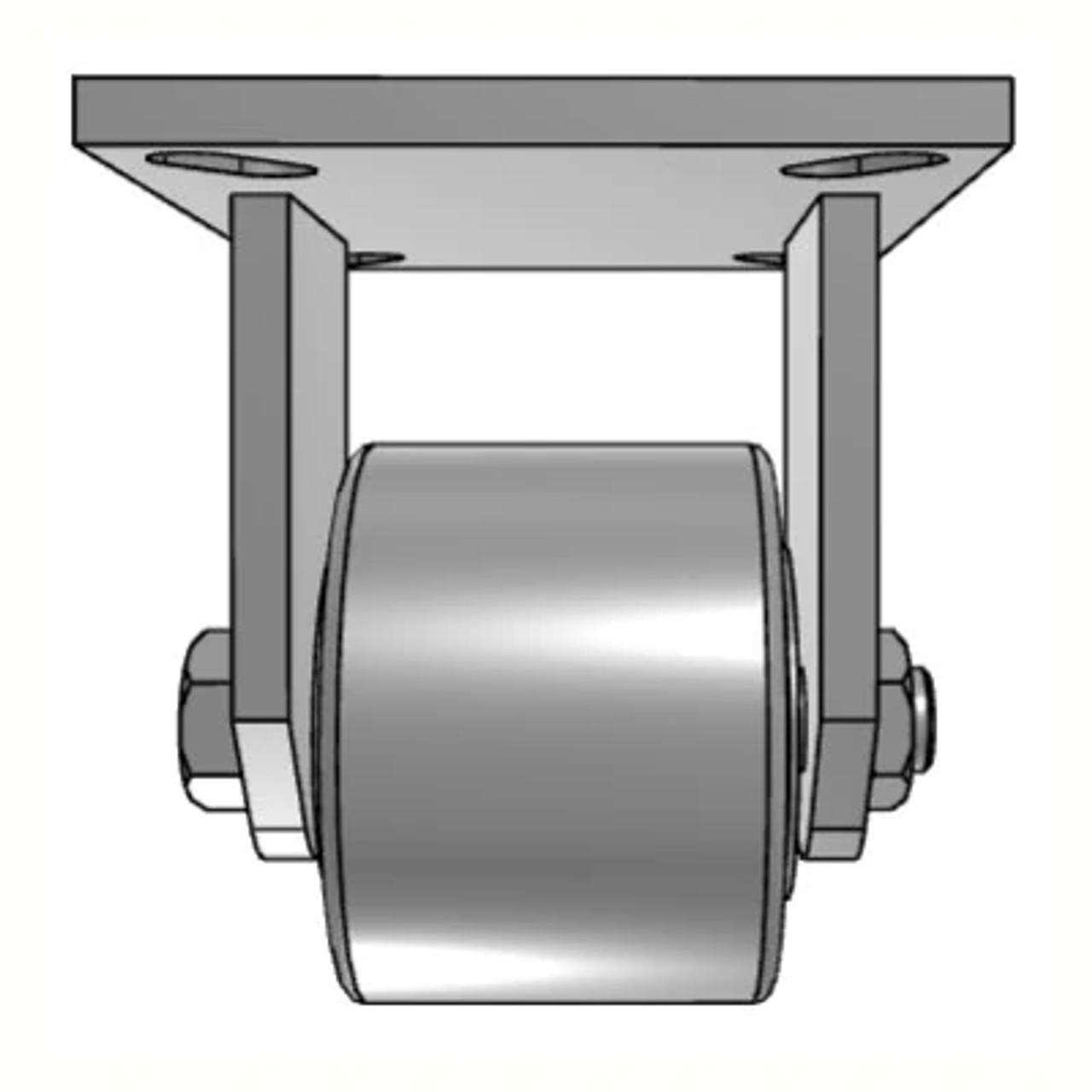 90CA04501R  Albion 90 Series 4" Rigid Plate Caster, Cast Iron Wheel 90CA04501R  Albion 90 Series 4" Rigid Plate Caster, Cast Iron Wheel