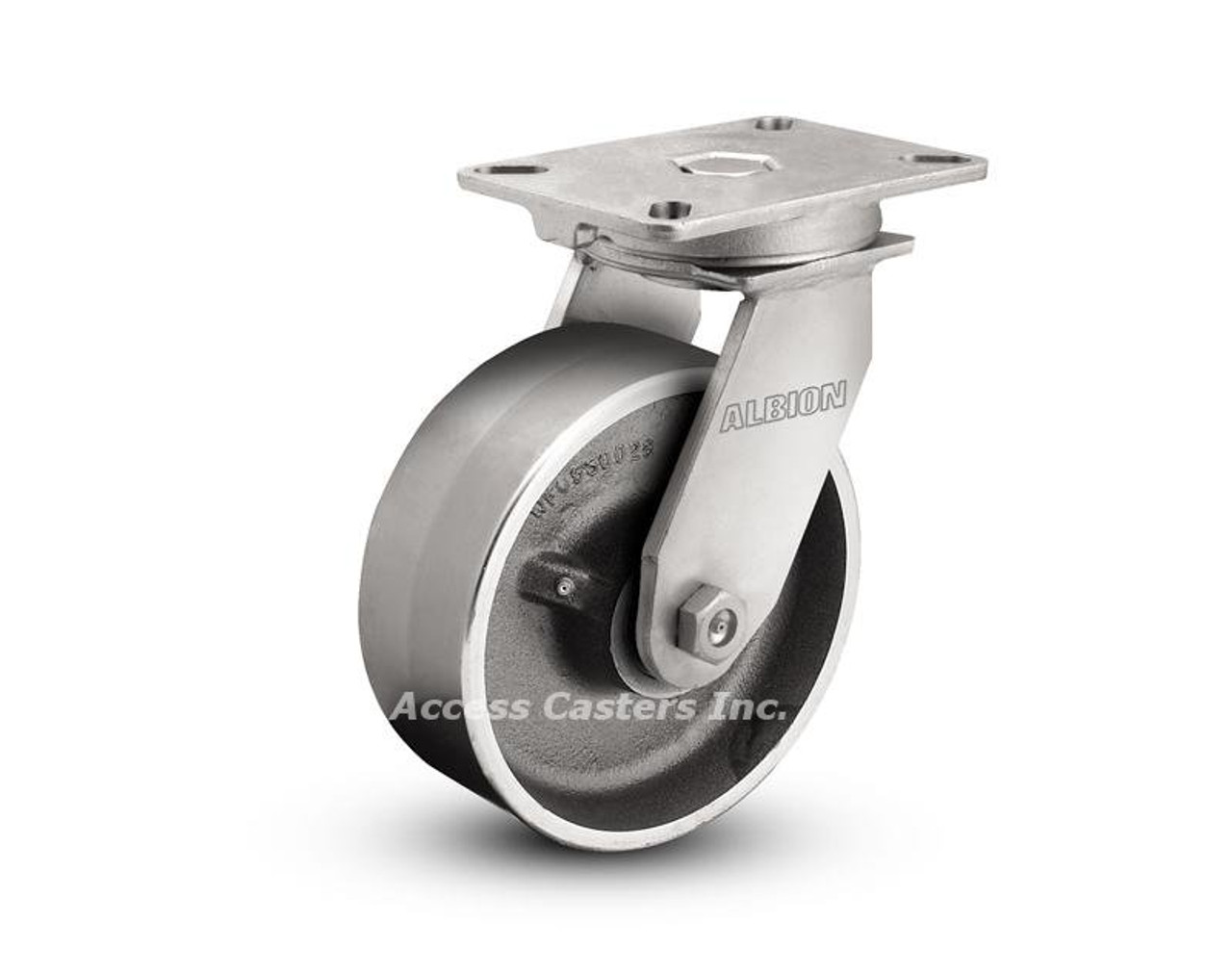 Picture shows caster with 10 Inch x 3 Inch wheel.