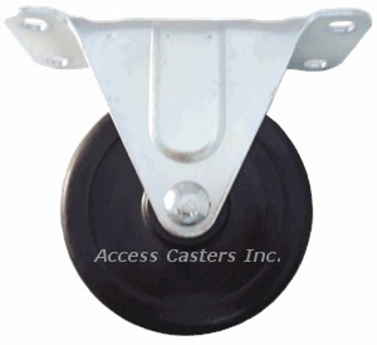 2-1/2" Rigid Caster Soft Rubber Wheel