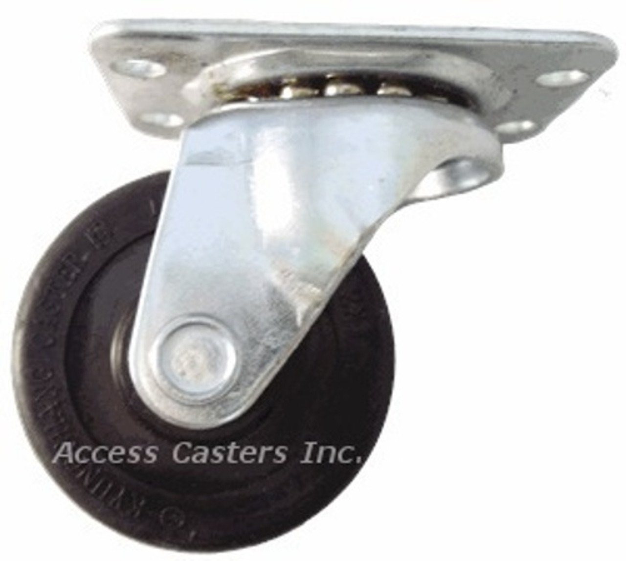 Swivel Caster Soft Rubber Wheel