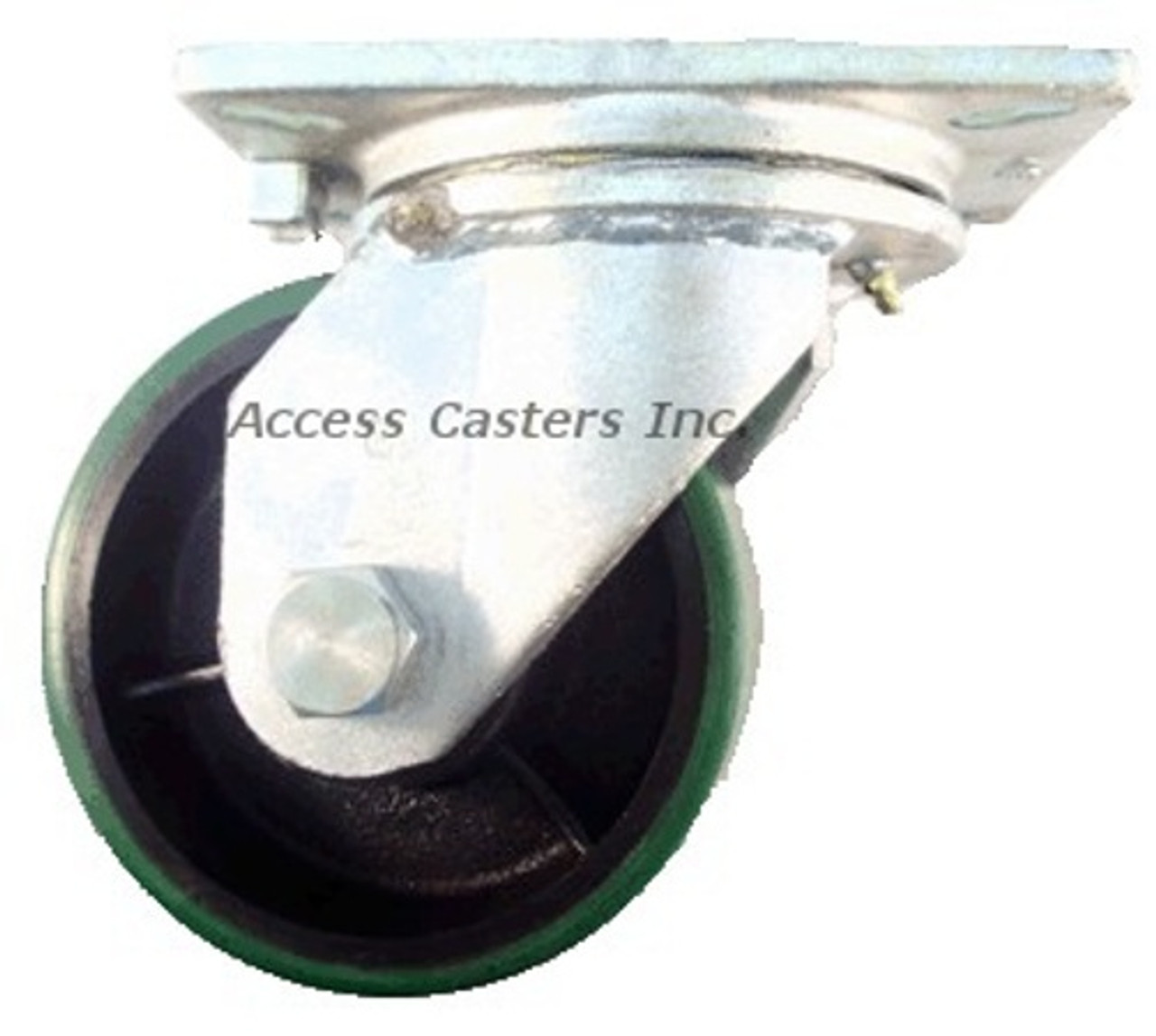 6x3 Swivel Caster Heavy Duty Poly on Cast Iron Wheel