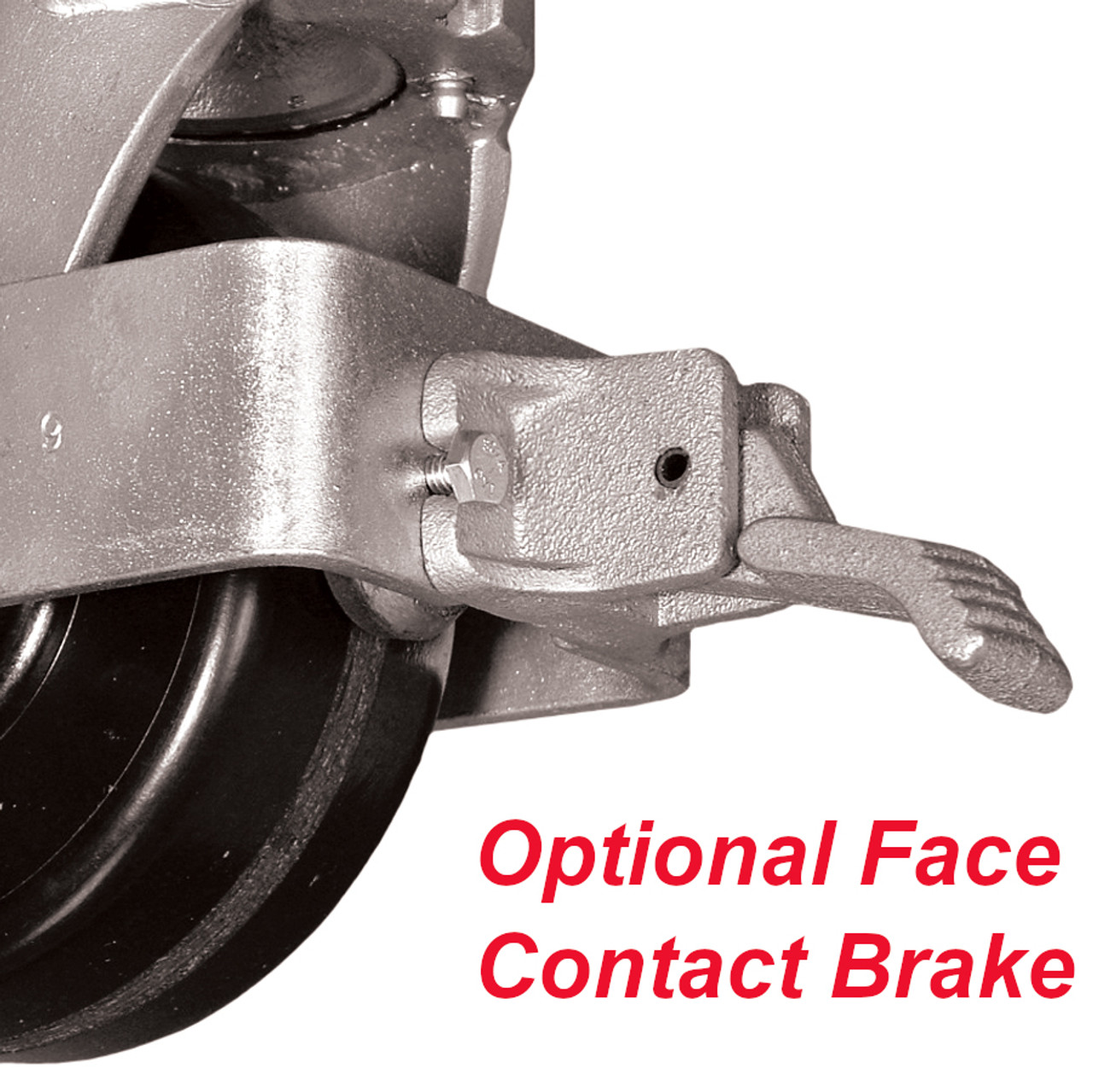 Optional face contact brake Optional face contact brake