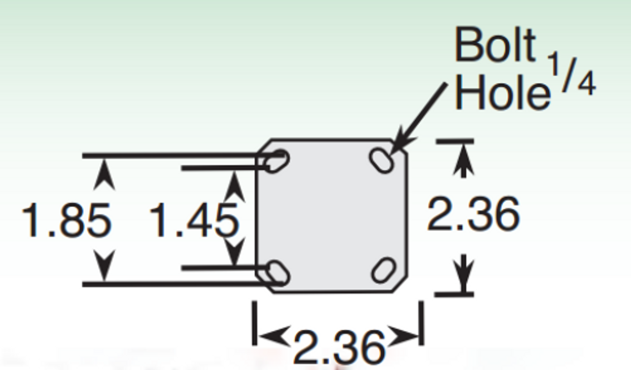 2.36 x 2.36 Plate Dimensions