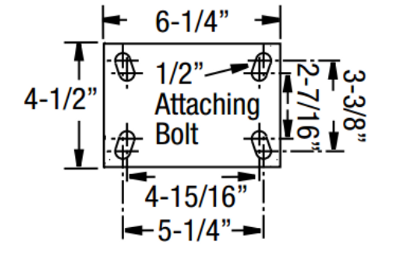 4.5 x 6.25 Plate Dimensions