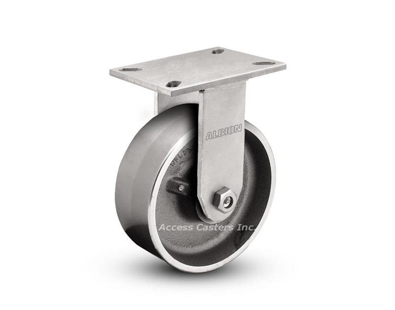 6x3 Forged Steel Wheel Rigid Caster-Large Plate