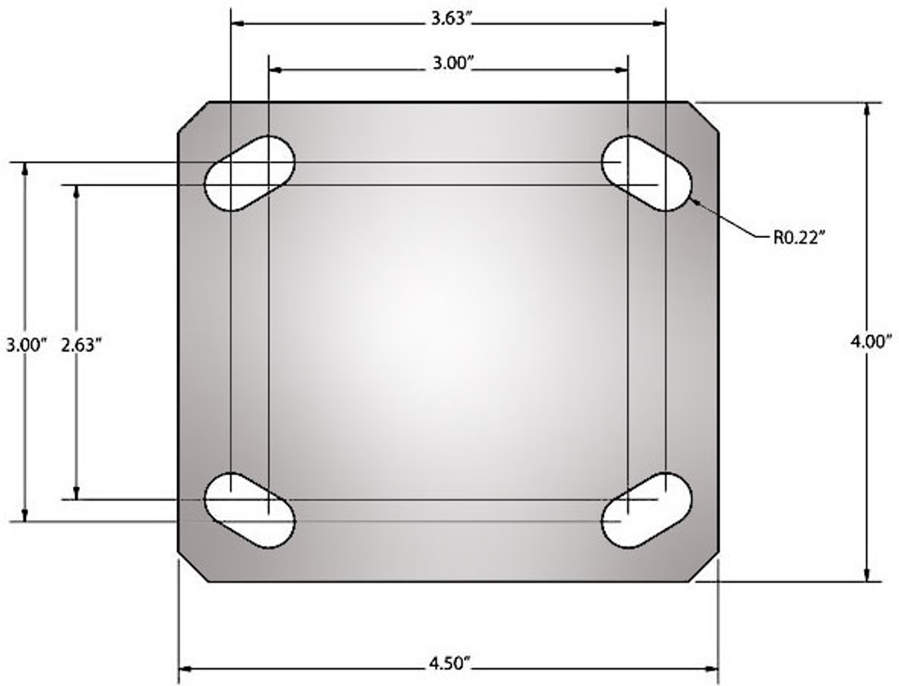 4 x 4 1/2 top plate dimensions