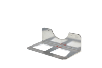 C12 - 14" x 7-1/2" front mount w/cut-outs, extruded aluminum plate