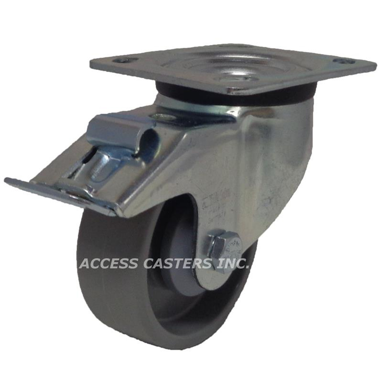 LK-POG 82K-14-FI Blickle 3 in Swivel Plate Caster POG Brake