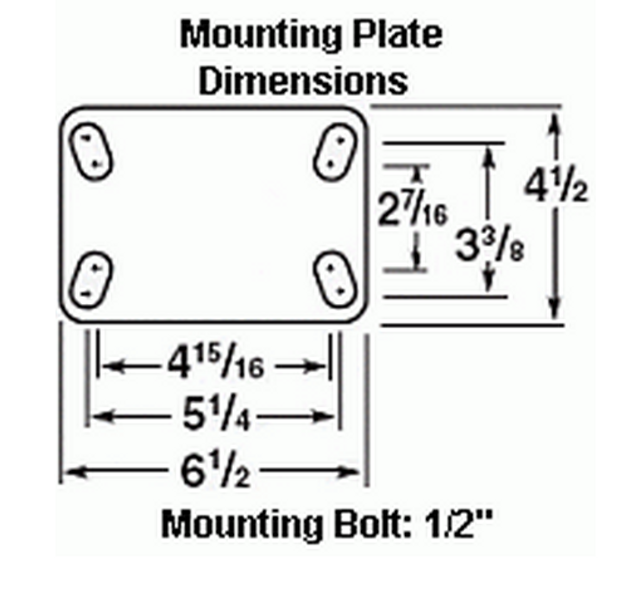 R-7008-PRB 8" Hamilton Cush-N-Aire 7000 Rigid Plate Caster, Pneumatic Wheel