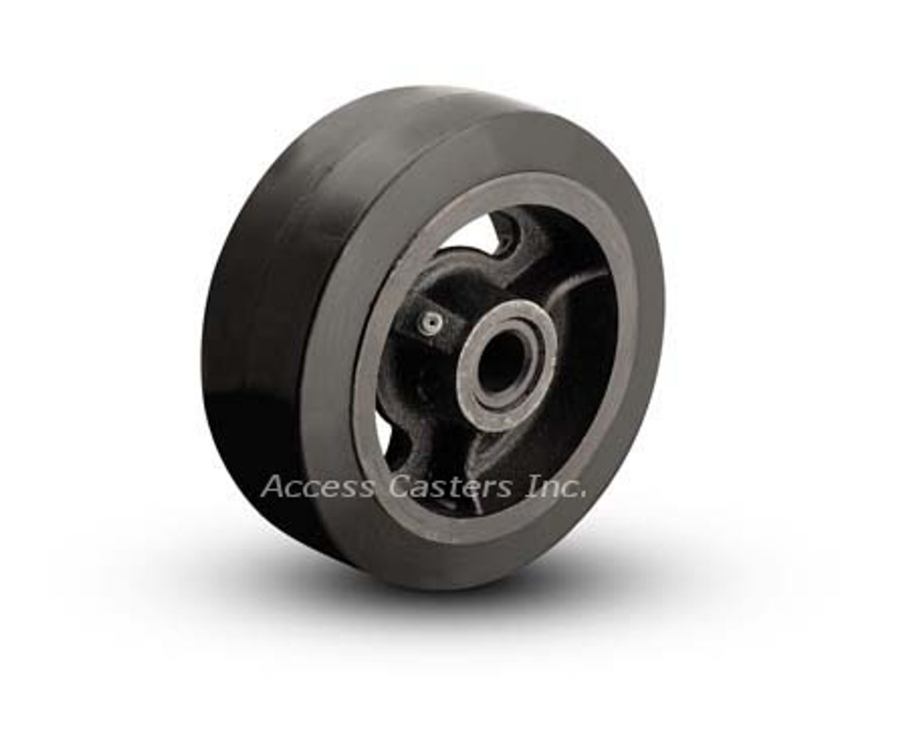 12 x 3 Rubber on Cast Iron Wheel