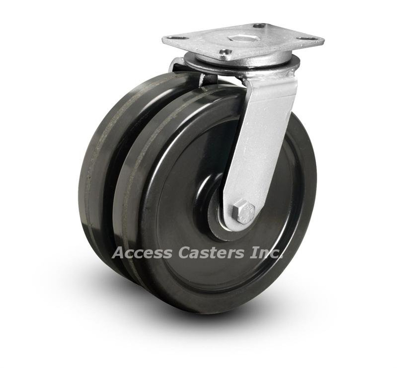 Picture shows caster with 10" wheels