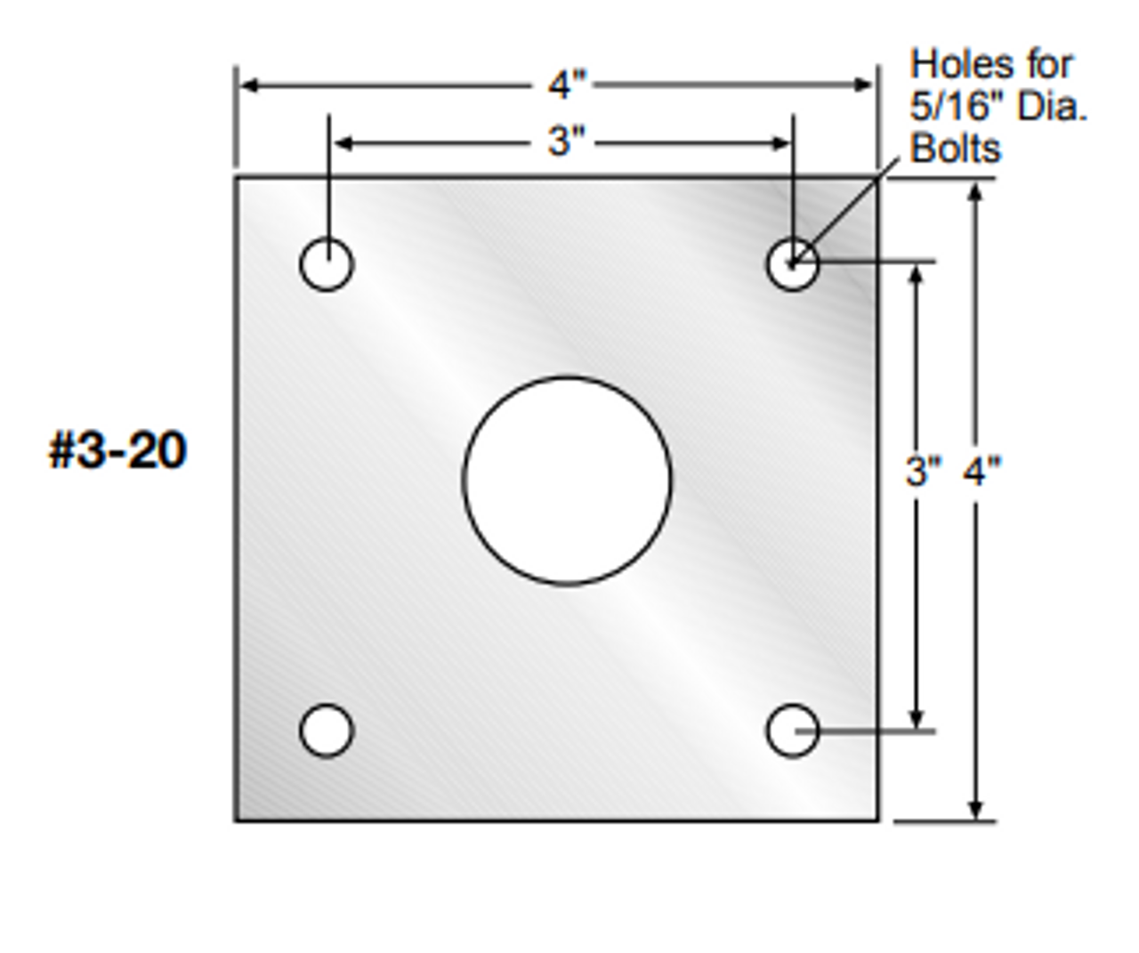 4 x 4 plate size dimensions