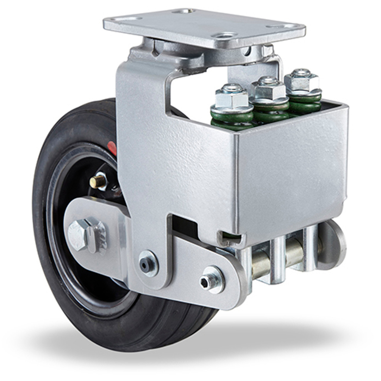 S-AEZFFM-12SPRT Spring loaded caster with 12" x 3" Solid Pneumatic wheel