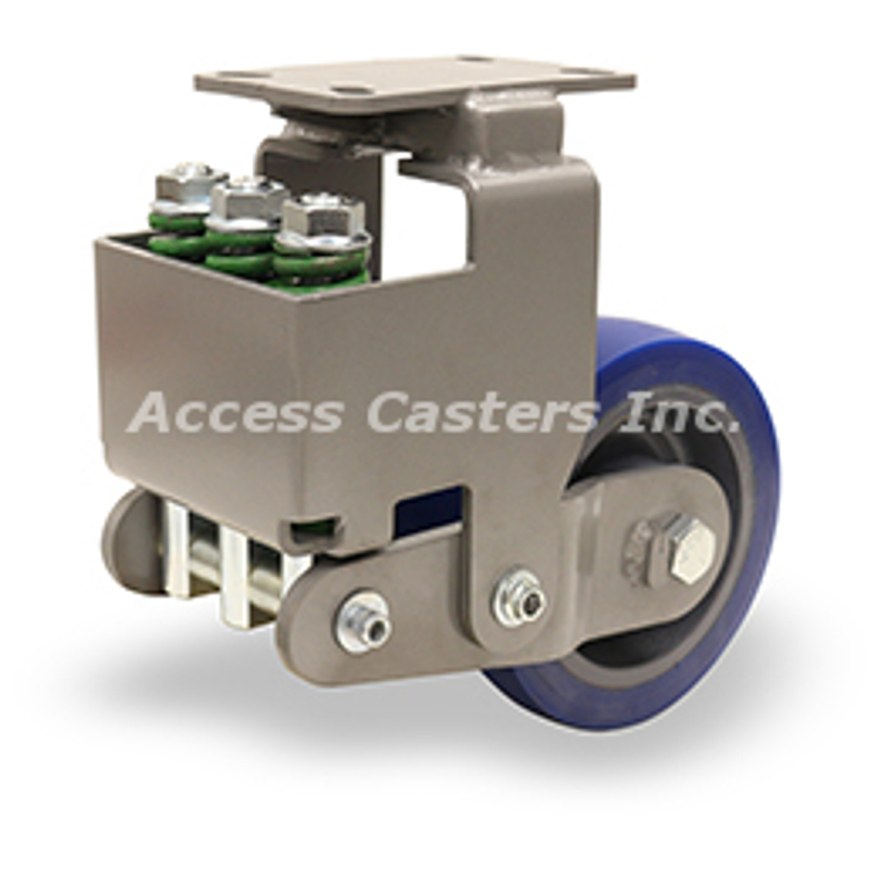 R-AEZFFM-13EGB Spring loaded caster with 10" x 3" Ergo-Glide XT wheel