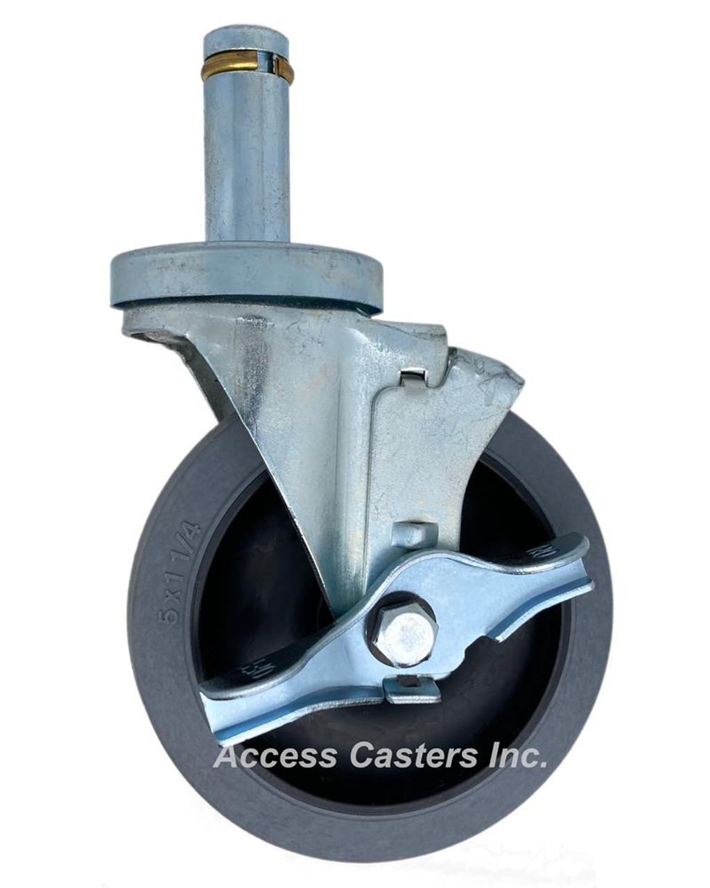 5AICNSB Conductive wheel wire post stem caster brake, 5MCB