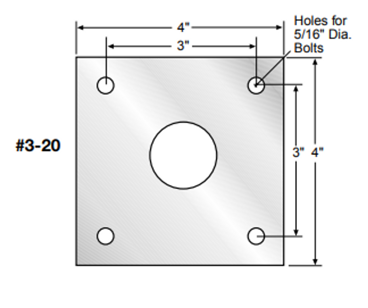 24-3-TRH Darnell-Rose 4 Inch Rigid Caster