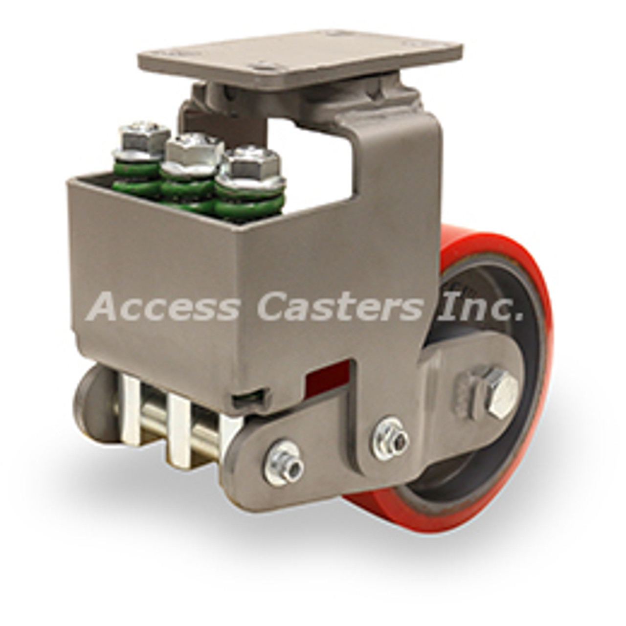 S-AEZFFM-63TRB Spring loaded caster with 6" x 3" Ultralast wheel