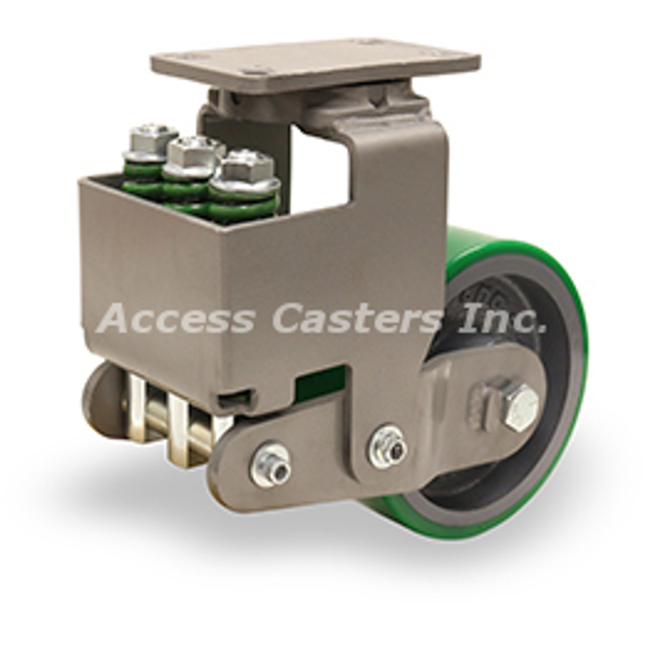S-AEZFFM-63DB Spring loaded caster with 6" x 3" Duralast wheel
