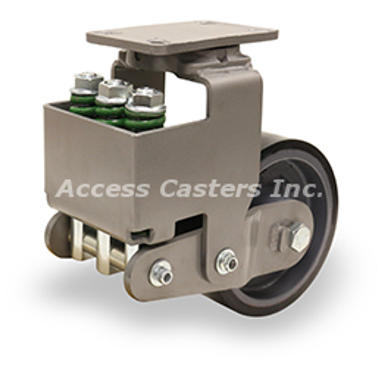 S-AEZFFM-63DB70 Spring loaded caster with 6" x 3" Duralast XC wheel