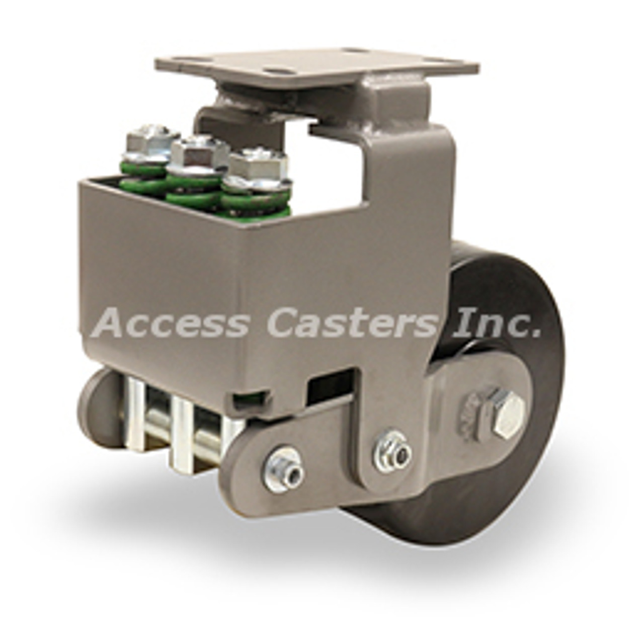R-AEZFFM-63PH Spring loaded caster with 6" x 3" PH wheel