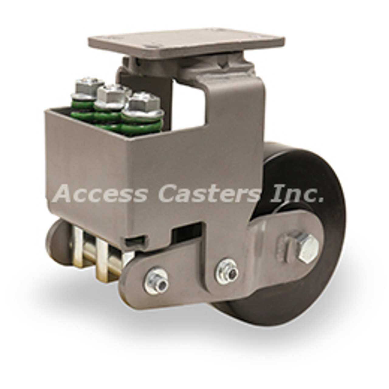 S-AEZFFM-63PH Spring loaded caster with 6" x 3" PH wheel