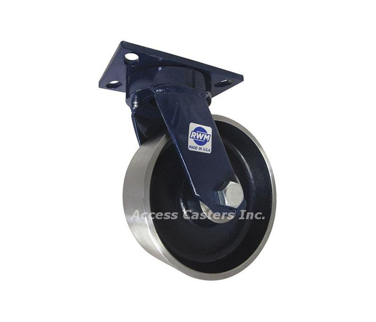 75-FSR-1030-S RWM 10 Inch Kingpliness Caster With Forged Steel Wheel