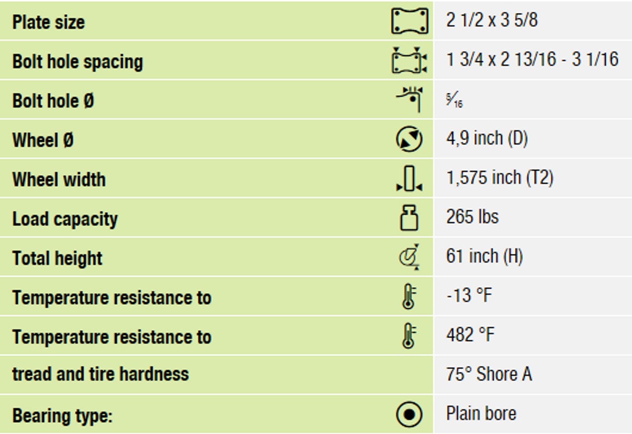 B-POSI 125G-12-XAT Dimension