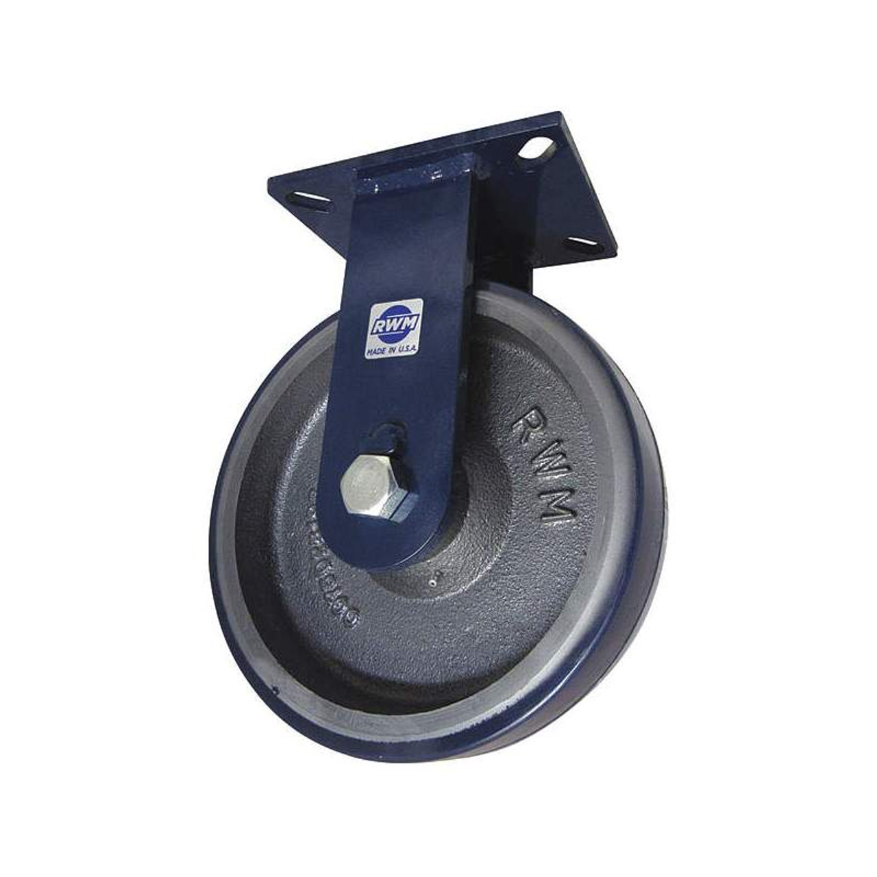 75-UIR-1030-R RWM 10 Inch Kingpliness Caster With Urethane on Iron Wheel