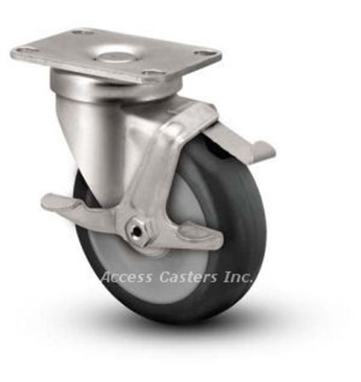 02XA03031SF 3 inch Swivel Poly Caster Wheel with Brake