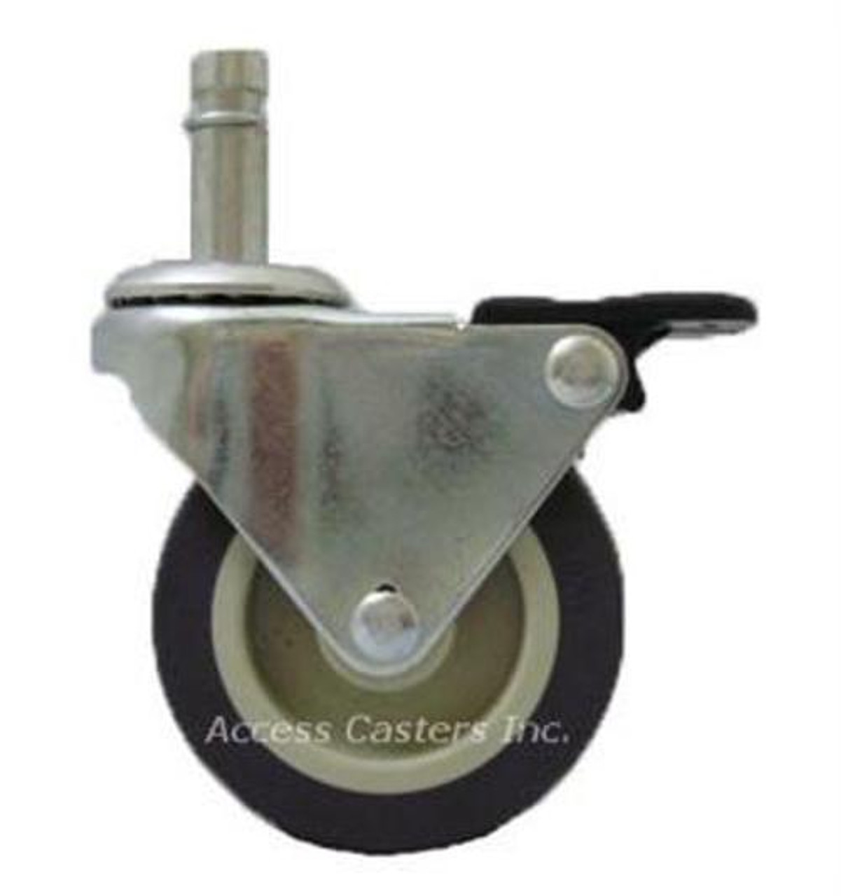 Poly on Poly Grip Ring Stem Swivel Caster Brake