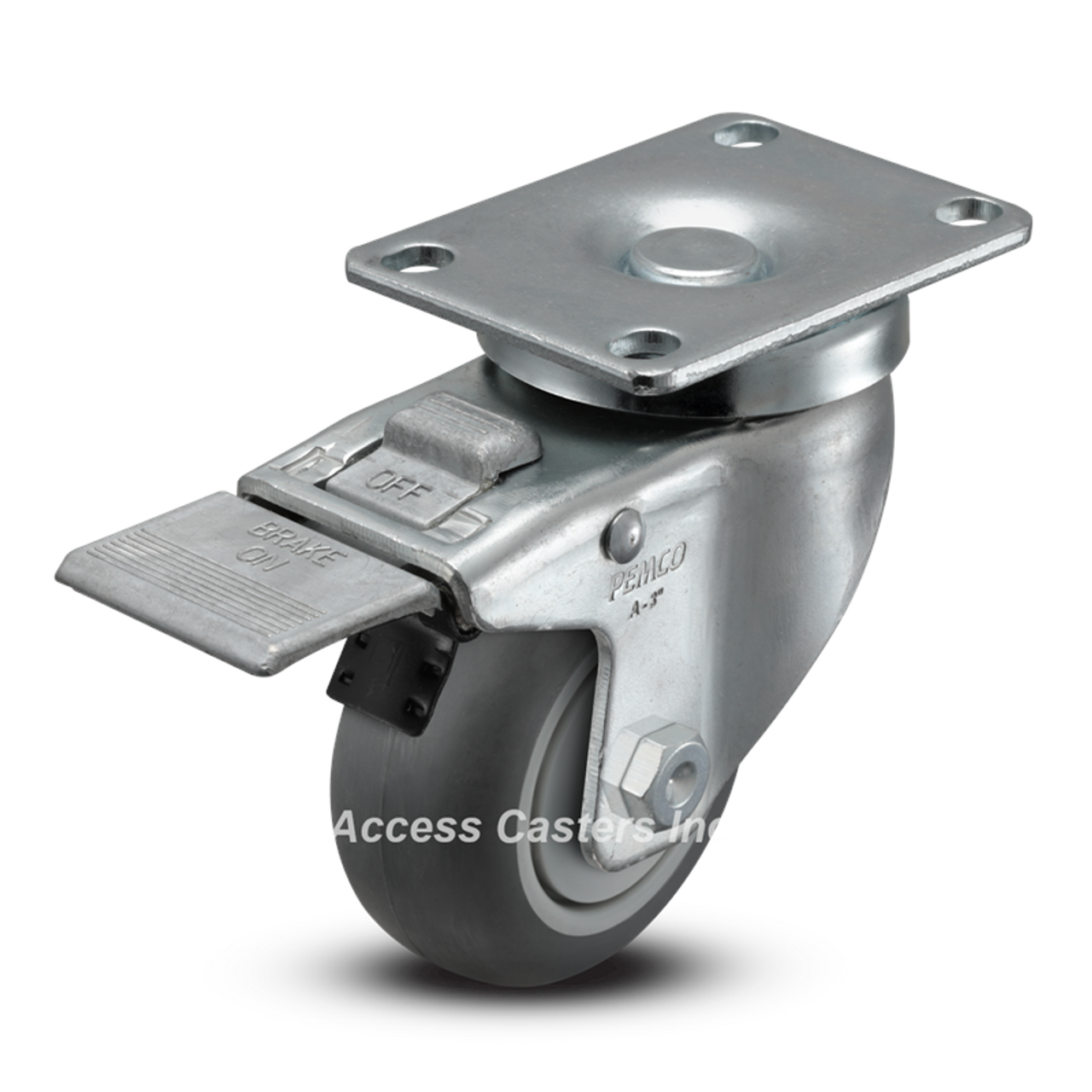 AS30P1TPRTL 3" total lock caster