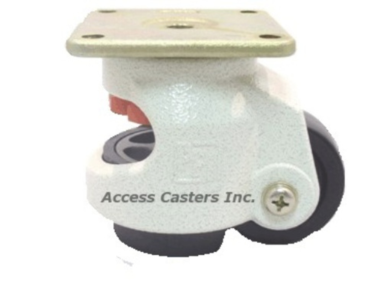 3P80F 3 inch Leveling Caster Square Top Plate