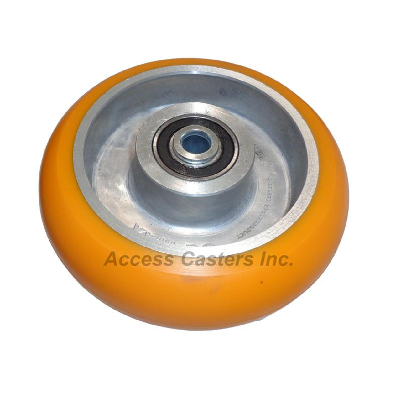 AN0422808MAX GC-MAX Round Tread Polyurethane On Aluminum Core Wheel