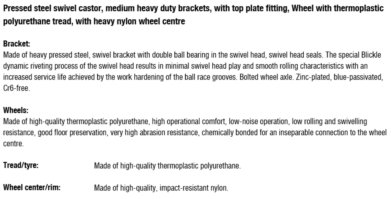 LK-POTH 125K-14 wheel and bracket information