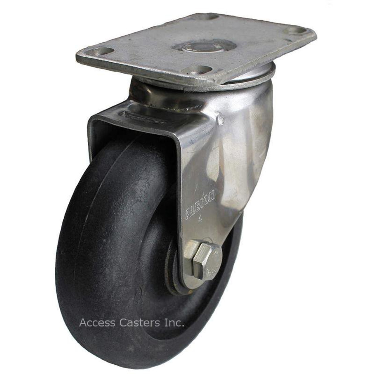 4 in Stainless Steel Swivel Caster from Albion
