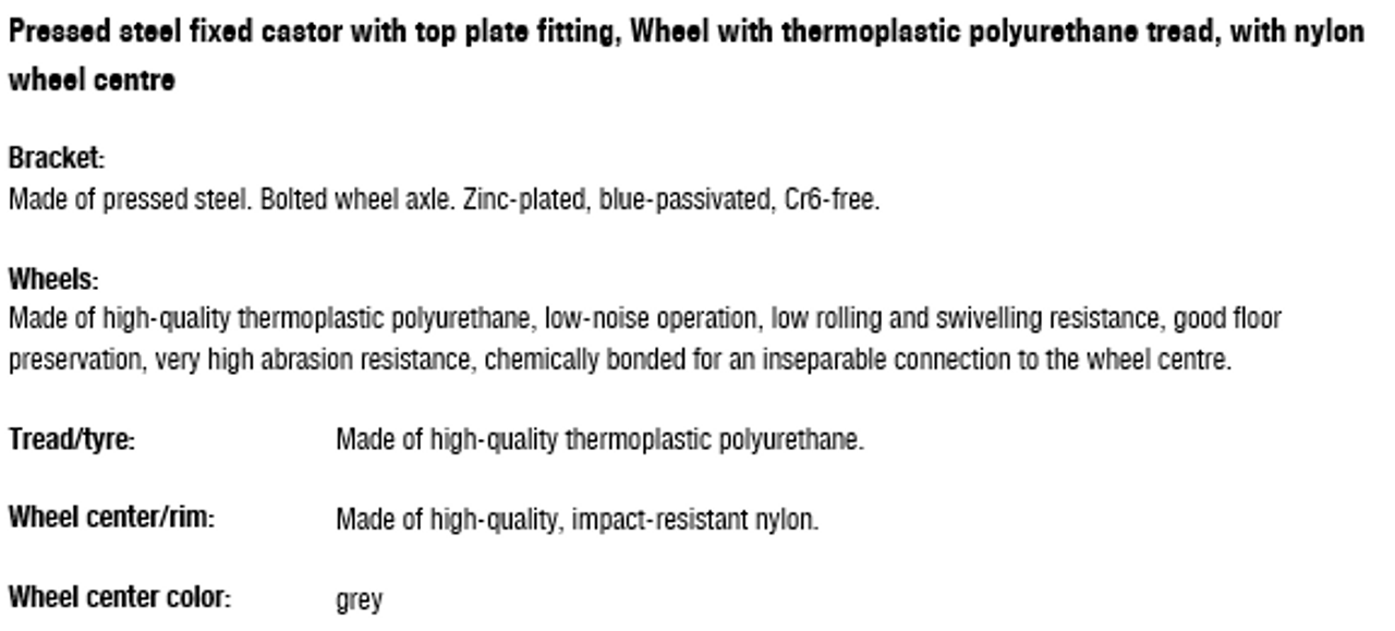 B-PATH 100K-12-FK wheel and bracket information