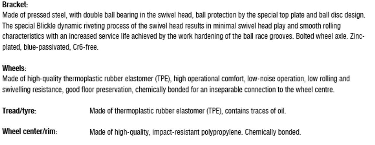 L-TPA 102K-12-FI-FK wheel and bracket information