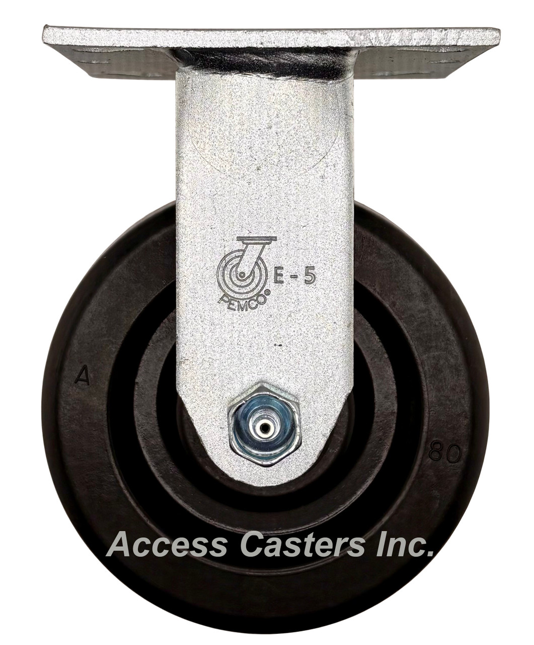 5AEMHR 5" x 2" Rigid Caster with Phenolic Wheel